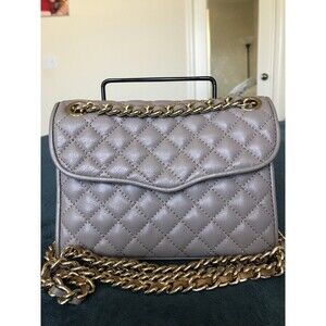 Rebecca Minkoff quilted mini affair flap crossbody bag in mauve